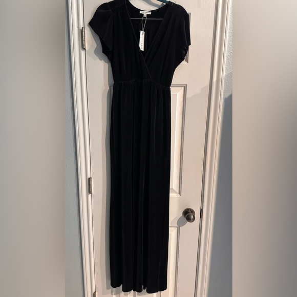 NWT Baltic Born Athena Pleated Maxi Dress Black Women’s S Wedding Formal Casual - Picture 3 of 8
